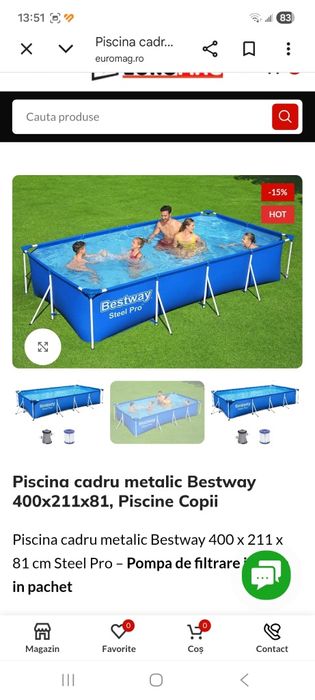 Piscina Bestway in stare foarte buna