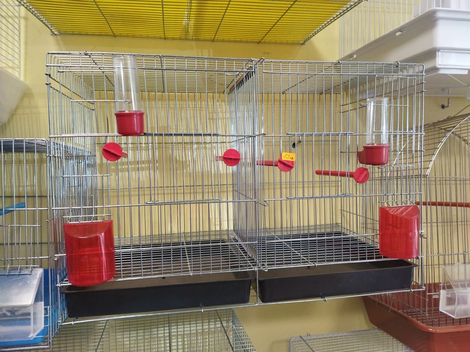 Воалиера, клетка,кафез с подвижна преграда(канар,финка,папагал)птици