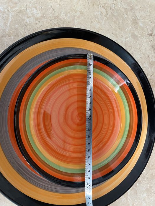 Посуда керамика, радуга .