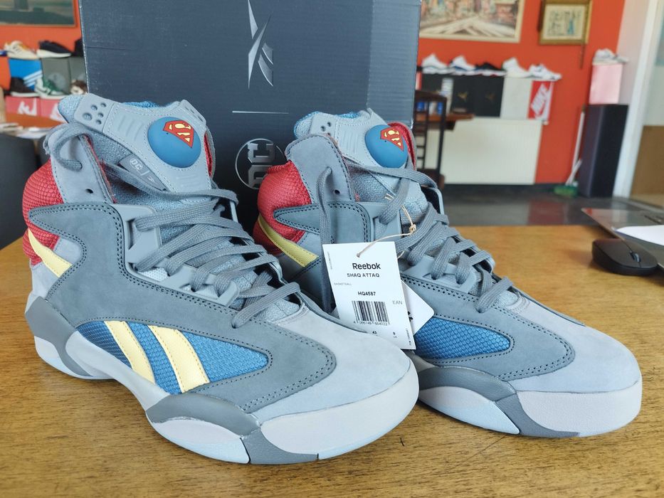 Reebok x DC Shaq Attaq "Man of Steel" 43 100% original