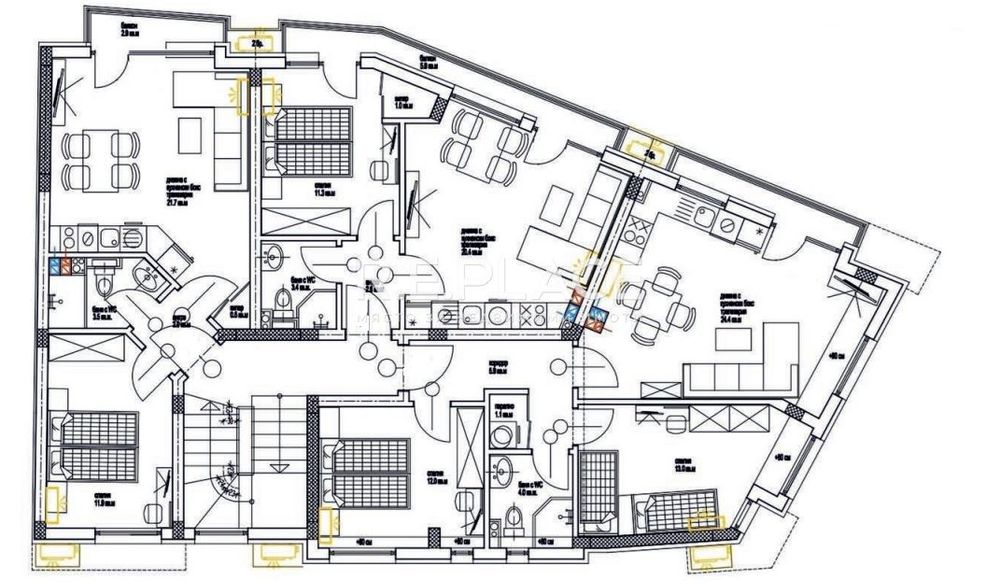 Продава се Тристаен апартамент в Варна, Аспарухово - 93 кв.м за 1010 €/кв.м - Снимка #3