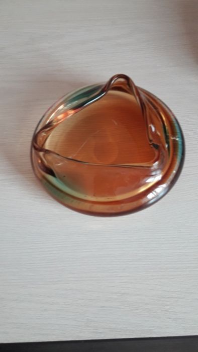 Пепельница, чешское стекло