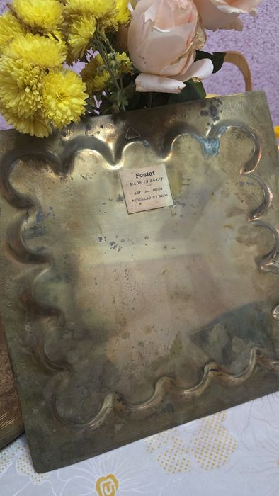 Медный поднос антикварный 2 вида