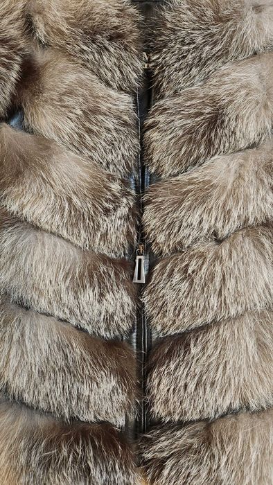 Blana naturala de vulpe argintie