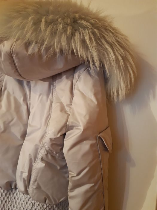 Пухено яке с качулка с великолепна качулка
