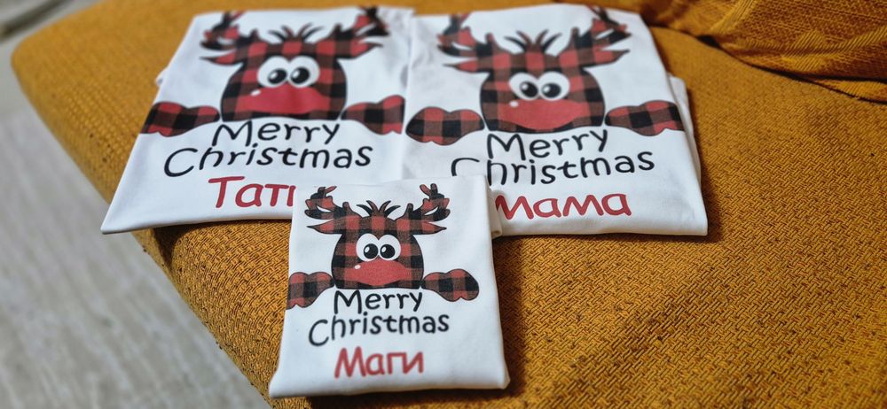 Семейни Коледни тениски