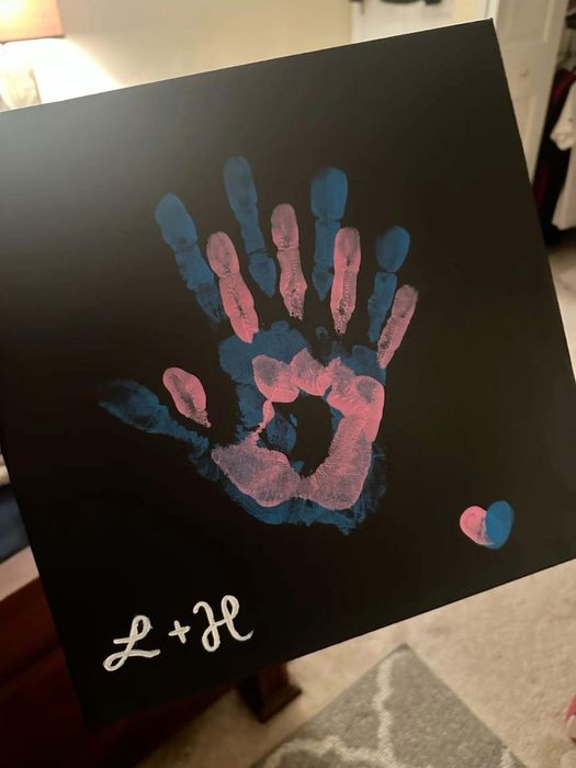 Набор холста и краски для влюбленных