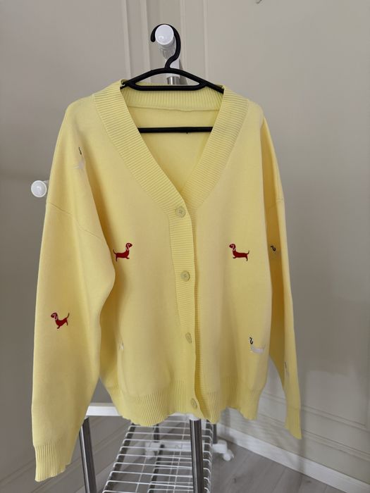 Кардиган желтого цвета