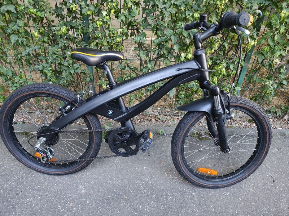 Bicicleta copii BMW Junior 20 zoll 6-9 ani negru mat