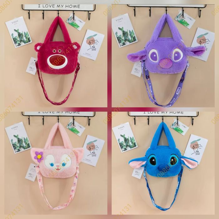 Плюшена играчка Чанта Плюшена раница Стич , Hello Kitty, Мечо Пух и др