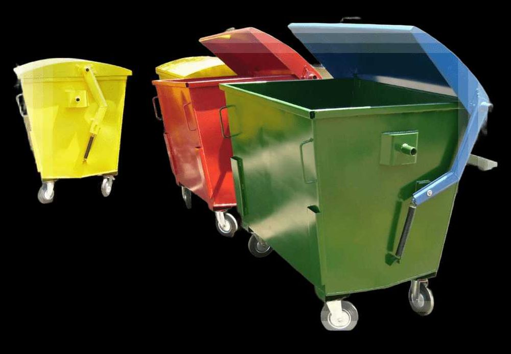 Металлические мусорные контейнера разных видов!