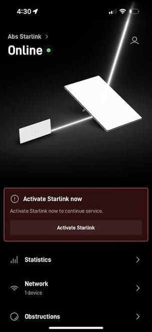 Активация и настройка Starlink