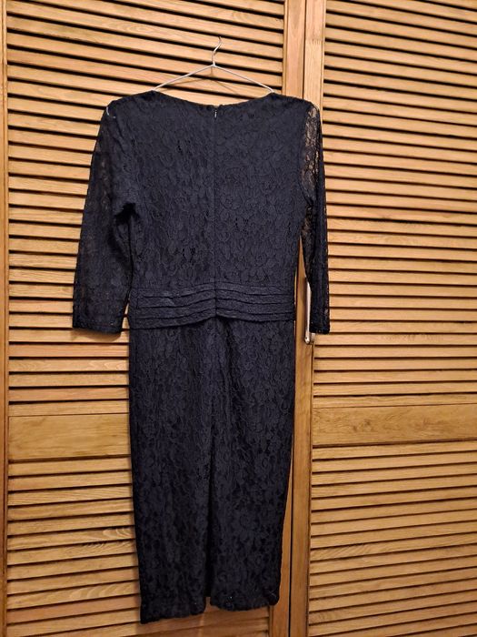 Rochie Sara Jones dantela bleumarin