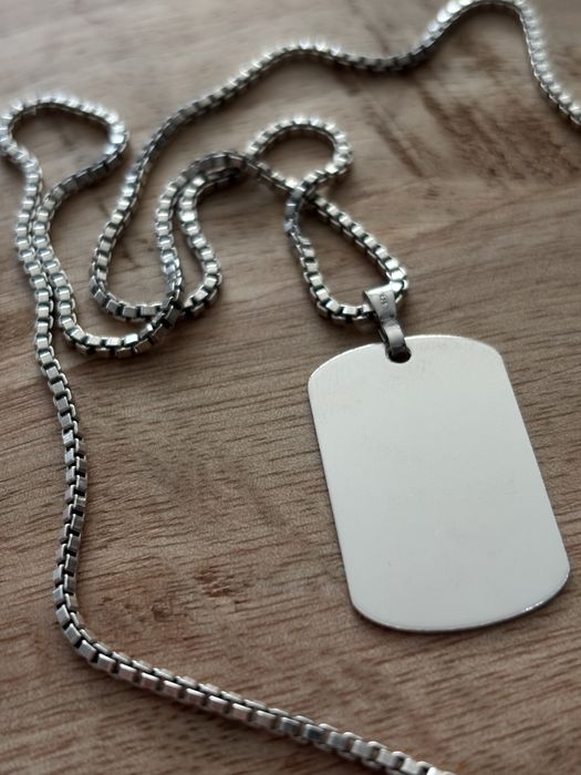 Lant argint cu placuta army