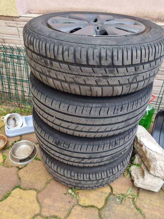 Jante 4*100 cu anvelope 195 65 R15 vara