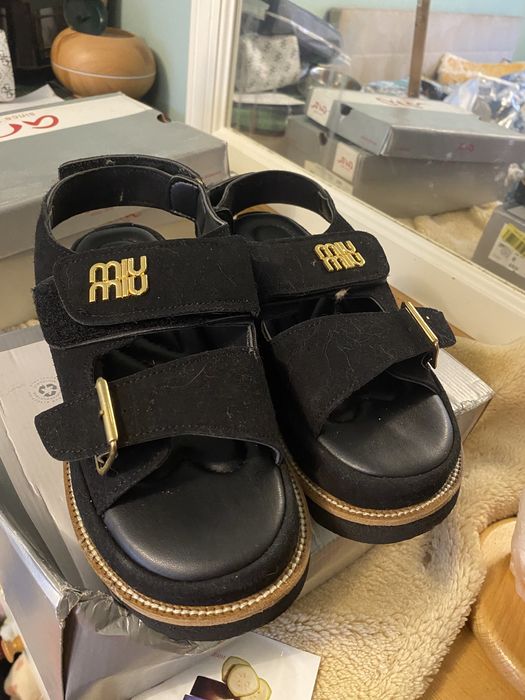 Sandale Miu Miu 39 negre