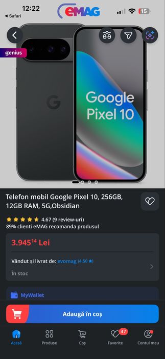 Google Pixel 10, Procesor Google Tensor G5 Octa-core, OLED