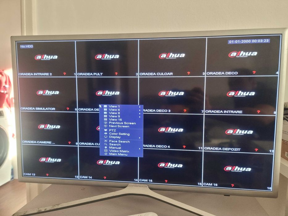 dahua 16 camera bnc nvr cu parola