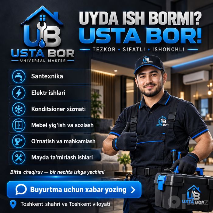 Unversal usta | santexnik | elektrik | мастер на час