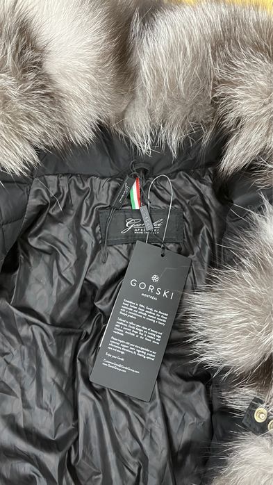 Gorski Montreal дамска парка с естествен косъм лисица и гъши пух