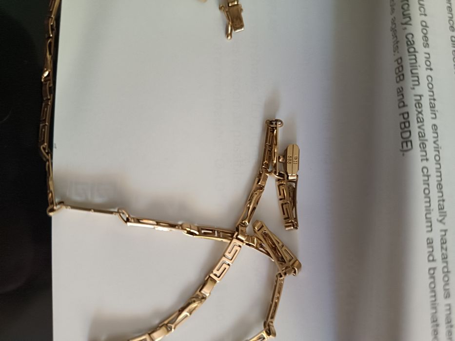 Colier dama aur 14 k cu delfinii făcut la comandă