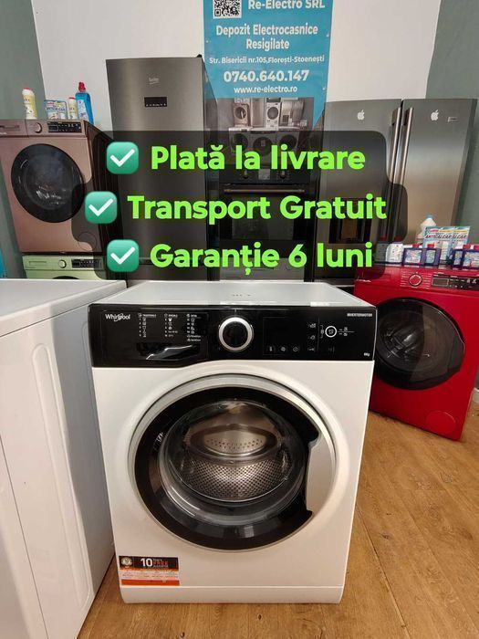 Mașină de spălat rufe WHIRLPOOL 10KG   ~ REDUCERI DE IARNĂ ~