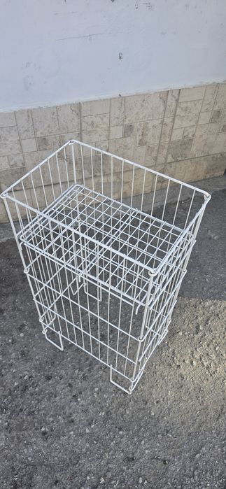 Метален промо кош за магазин – стелаж с регулируемо дъно, 40×27×79 см