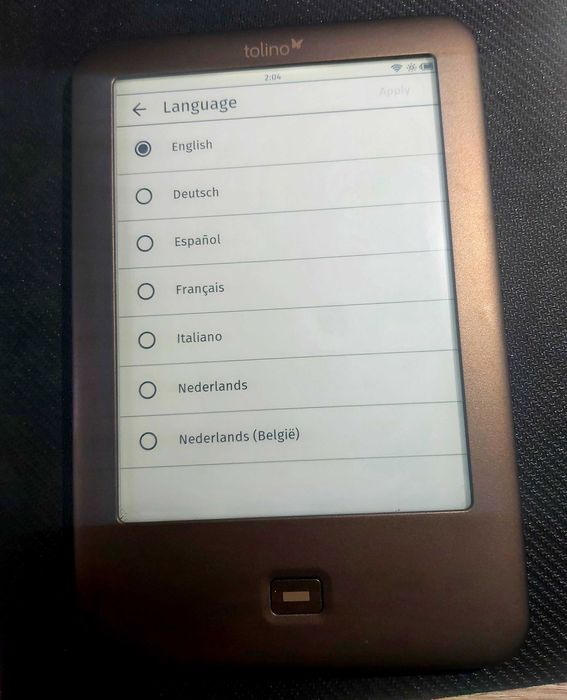 E-book Reader Tolino Shine –  Iluminare (2GB + Slot Card)