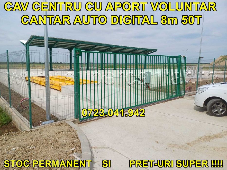Cantar CAV auto 8m 50t DIGITAL CPV: 42923200-4 centru aport voluntar