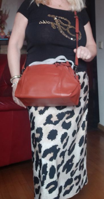 НОВА! Луксозна чанта - естествена кожа