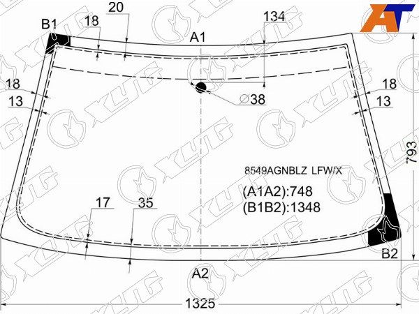 Стекло лобовое VOLKSWAGEN POLO CLASSIC 95-99/CADDY 96-04/CORDOBA 93-99