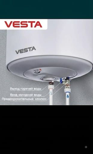 Водонагреватель накопительный| Бойлер | Электро водонагреватель VESTA