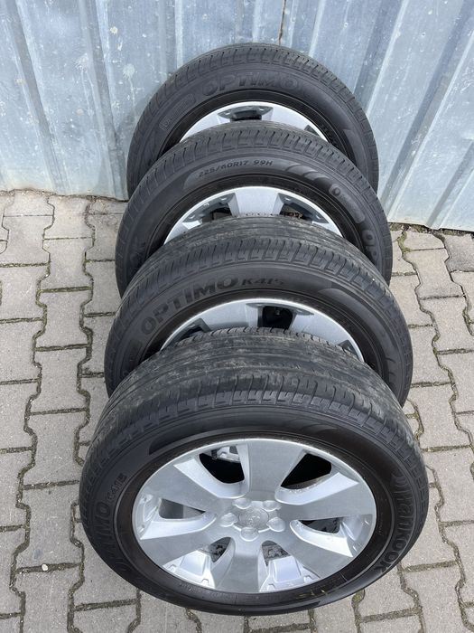Jante aliaj 5x100mm, anvelope vara 225/60 R17 Subaru Forester, Outback