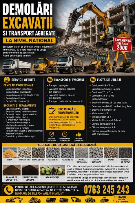 Debarasări curățenie în șantier