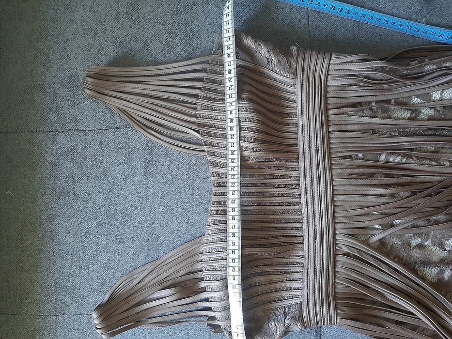 Rochie deosebită bej maro, marimea 36/38