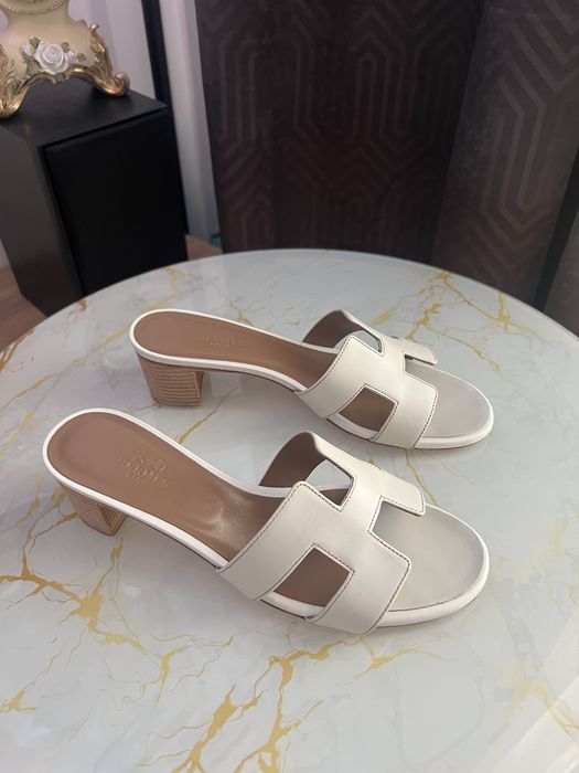 Дамски чехли с ток Hermes