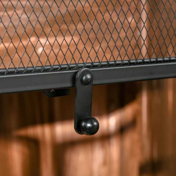 HOMCOM Защитен екран от искри, сгъваем, 3-частичен, 120 см x 79 см