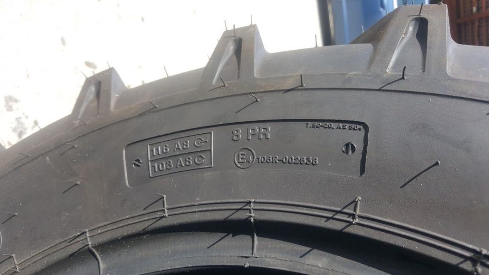 7.50 20 Cauciucuri de tractiune noi marca BKT cu 8 randuri de panza