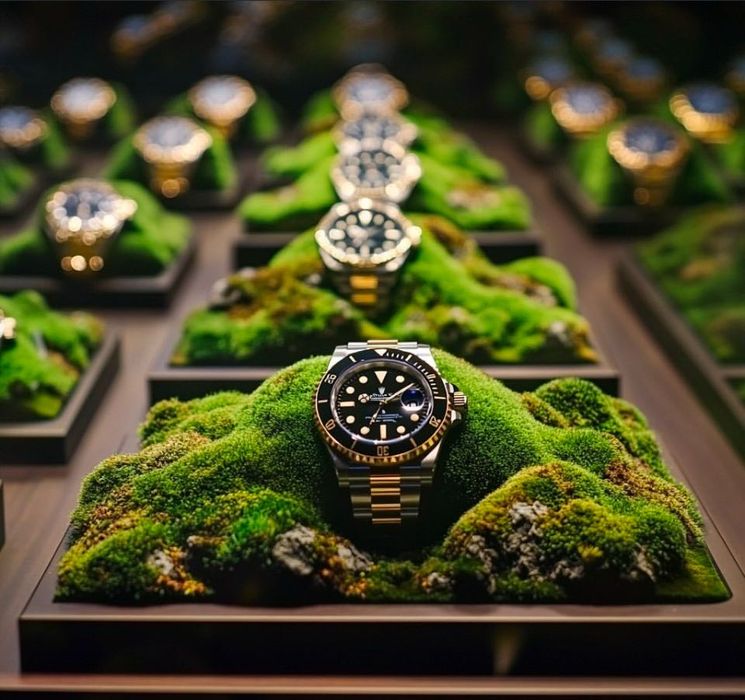 Оформление витрин магазинов, бутиков стабилизированными растениями