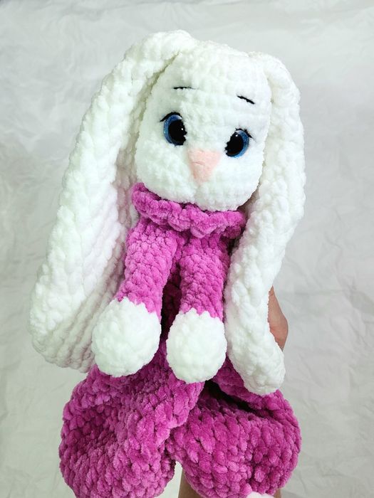 Зайчик комфортер, плюшевый, тактильная игрушка для засыпания