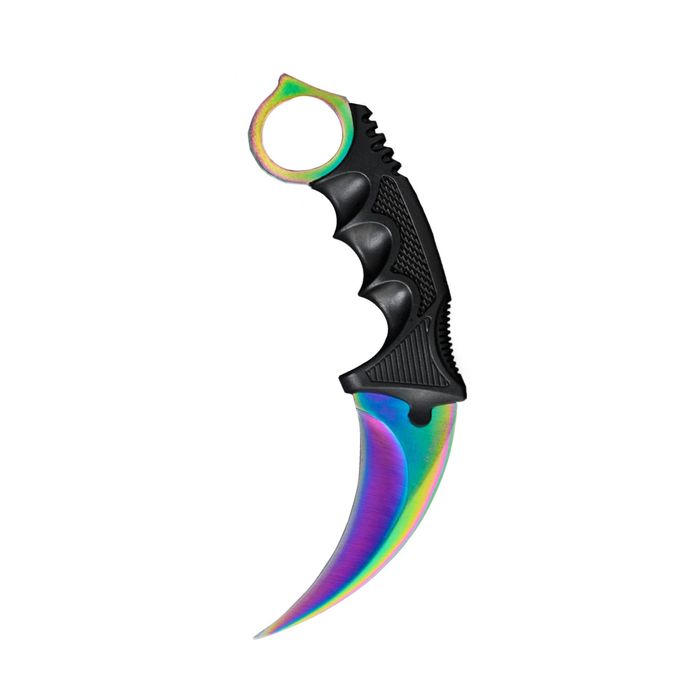 Set 2 cutite rainbow, Fade, comando si briceag tip fluture