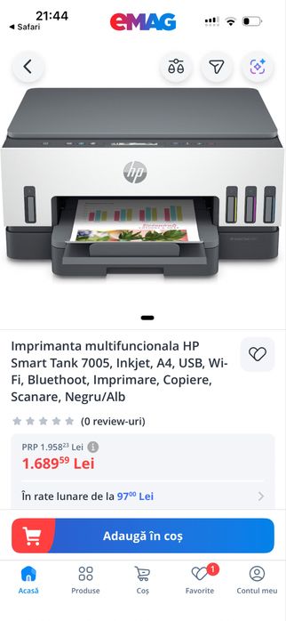 Imprimanta Hp Smart Tank 7005
