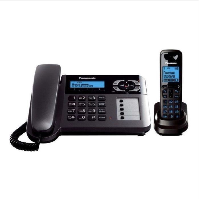 Проводной телефон + беспроводная DECT-трубка Panasonic KX-TG6461CA