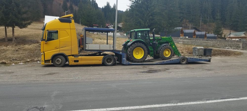 Inchiriem trailer pentru transport cap tractor si utilaje