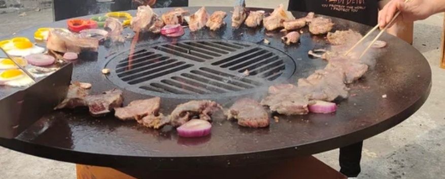 Барбекю стол - гриль-мангал