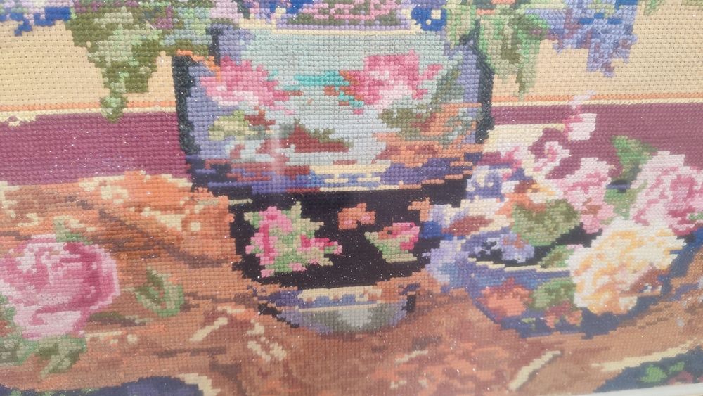 Картина ручная вышивка