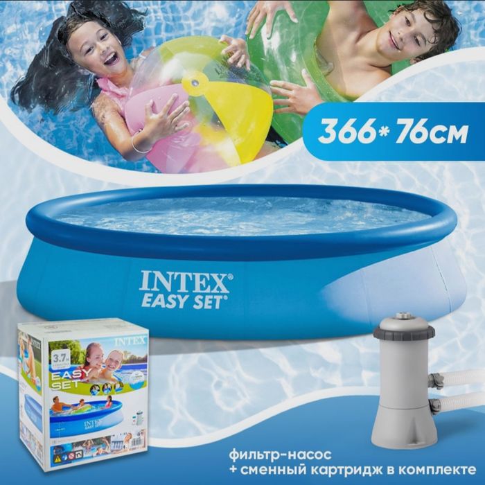 INTEX 366×76 надувной бассейн BASEYN бассейн basseyn baseyin