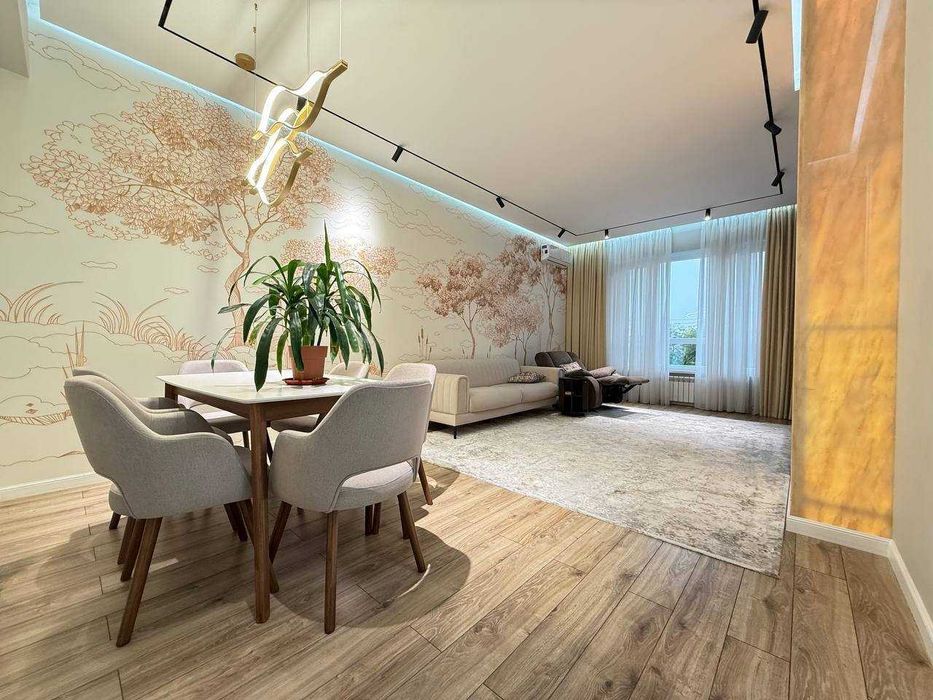 ЖК NRG Oybek | 2-комнатная 80 м² | ул. Нукус ор-р кафе Бенедикт