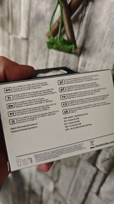 Încărcător Original Motorola Turbo Power 68W