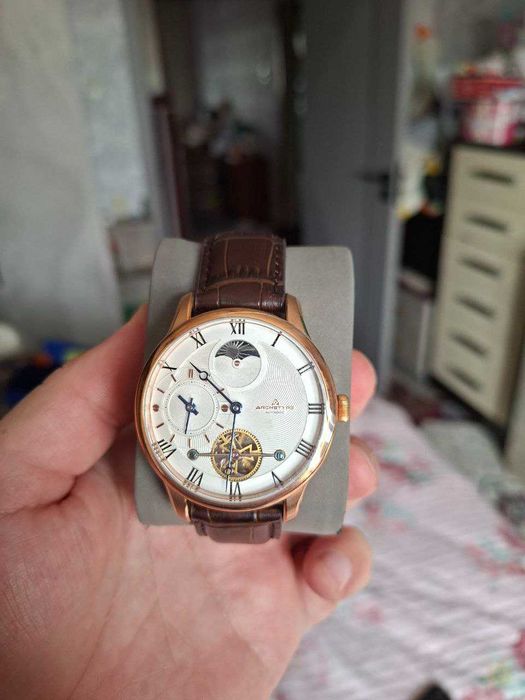 Часы Dorian Automatic Rose Gold White